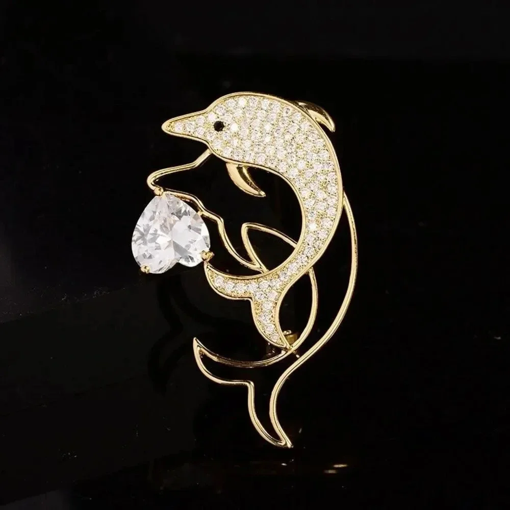 VQ Dolphins Brooch